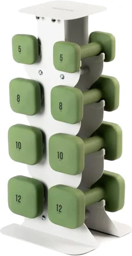 Vista 69 de WeGym SafeGrip - Mancuernas cuadradas con asas antideslizantes, pesas libres estéticas para entrenamientos en casa, diseño estable que evita rodar