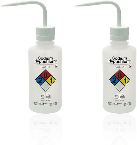 Vista 10 de 2pcs de botellas de lavado de seguridad, vol.16.9 fl oz 17oz, botella de lavado de acetona, material de LDPE, LVM004