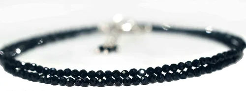 Vista 15 de Collar de cuentas de piedras preciosas de plata 1