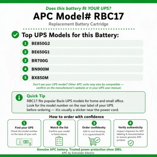 Vista 3 de Cartucho de repuesto para batería 35 APC RBC35 Batería de repuesto original APC para respaldo de batería APC Back-UPS. Probado en fábrica. Fácil