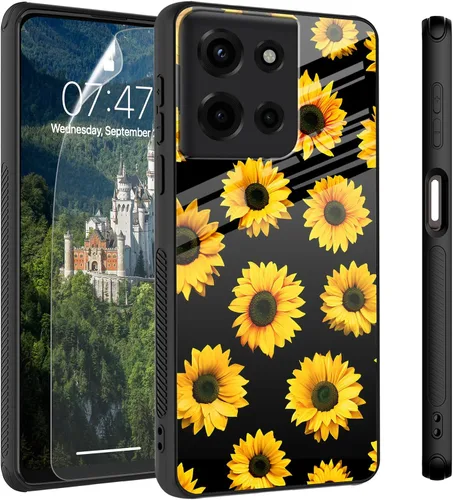 Vista 20 de Funda para Motorola Moto Edge 2022, cubierta trasera de vidrio templado con protector de pantalla, funda protectora a prueba de golpes para Motorola