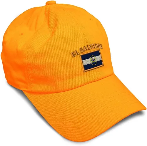 Vista 53 de Speedy Pros Sombrero de béisbol suave bordado papá sombrero El Salvador bandera bordado hombres y señoras gorra de béisbol algodón