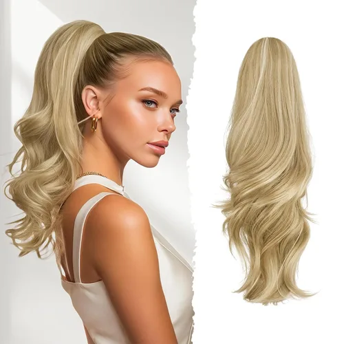Vista 21 de SOFEIYAN Extensión de Cola de Caballo de 13" Larga y Rizada con Clip en Garra, Extensión de Cabello Sintético de Aspecto Natural para Mujeres