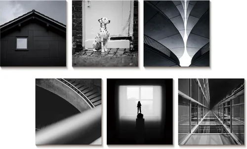 Vista 12 de Paneles acústicos para paredes, paneles de arte, absorbentes de sonido, 12 Polar Shimmer