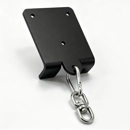 Vista 6 de Soporte de suspensión de bolsa de boxeo resistente, soporte de suspensión de bolsa de 360°, rotación de 360°, gancho de vigas de madera