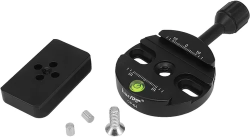Vista 15 de Haoge CP-MA90 Adaptador de abrazadera QR de placa de liberación rápida para cabezal de video líquido Manfrotto para trípode seleccionado a