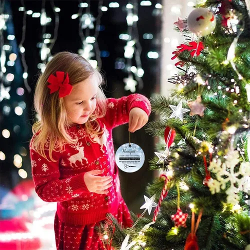 Vista 5 de Hairapist - Adornos de Navidad 2023 Definición de hairapista, decoraciones navideñas para árbol Descripción de la palabra Adornos únicos colgantes