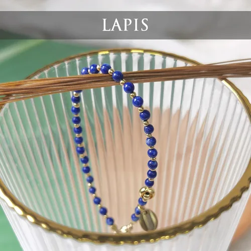 Vista 6 de Morchic - Pulsera ajustable de pulgadas para mujer, con mini cuentas de gemas naturales, serie de dijes de gemas de energía, regalo de cumpleaños