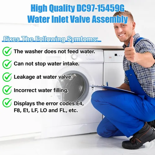 Vista 6 de UPGRADE DC97-15459G - Conjunto de válvula de entrada de agua compatible con válvula de entrada de lavadora Samsung DC97-15459G 3276197 AP5623056