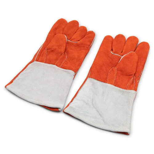 Vista 2 de SATA Guantes rectos para soldadura de dedos, talla grande, STFS0105, naranja
