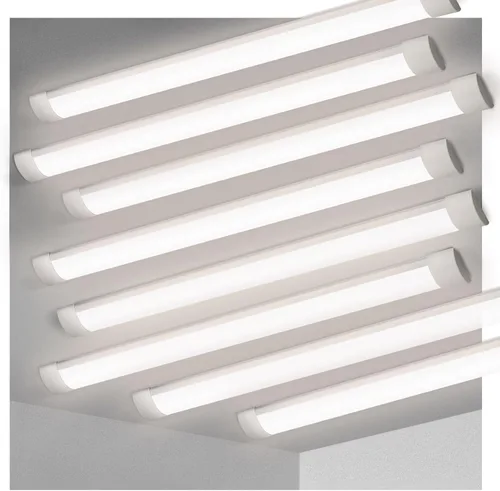 Vista 12 de KILIPOL Luz LED de listón de 2 pies, luces de tubo LED delgadas montadas en superficie de techo, 20 W 4000 K blanco neutro para oficina, tienda, 2