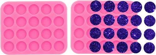 Vista 14 de 4 piezas de moldes de tachuelas de resina de silicona brillantes en forma de garitas de Puerto Rico para manualidades de resina epoxi y joyería DIY