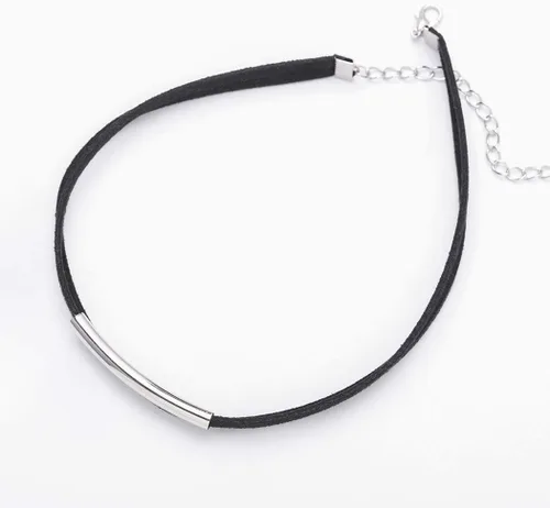 Vista 2 de JAKAWIN Gargantilla Collar Ajustable Negro Collar Collares para Mujer NK134