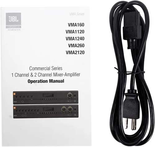 Vista 4 de JBL Mezclador/amplificador profesional VMA160 de 5 entradas y 60 vatios