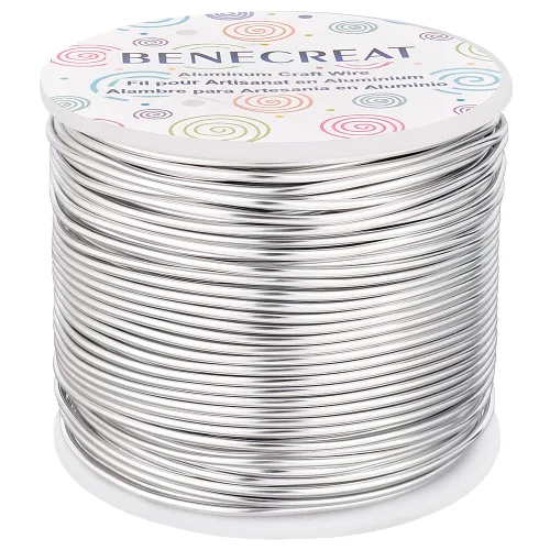 Vista 28 de BENECREAT -Alambre de aluminio para joyería de calibre 9, 55 pies, alambre metálico flexible para esculpir, ideal para manualidades de Halloween
