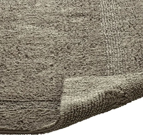 Vista 4 de Better Trends Alfombra de Inodoro en Forma de U Cubierta de Asiento de Inodoro de Lujo 100% Algodón Absorbente de Agua, Cubierta de Tapa Reversible