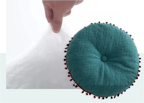 Vista 4 de Cojín redondo de bola redonda Almohada de sofá Cojín de piso (azul, 15.7in40cm)