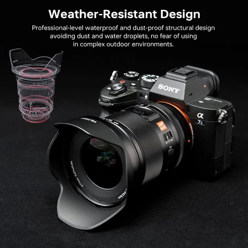 Vista 4 de VILTROX AF 16mm f/1.8 FE Lente de Enfoque Automático de Montura FE de Formato Completo, Lente Compatible con Cámaras Sin Espejo Sony E-Mount Alpha