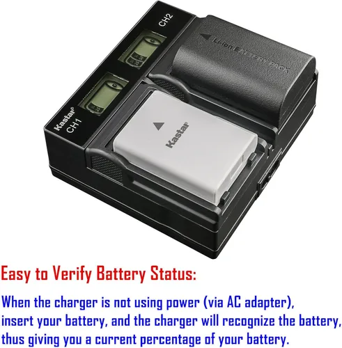 Vista 3 de Kastar Paquete de 4 baterías NP-F990 PRO y LCD cargador rápido dual para Sony DCR-TR7 DCR-TR7000 DCR-TR7100 DCR-TR8000 DCR-TR8100 DCR-TRU47