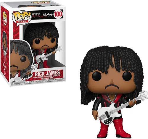 Vista 2 de Funko Rocks: Rick James - Superfreak Pop! Figura de vinilo (incluye funda protectora compatible con Pop Box)