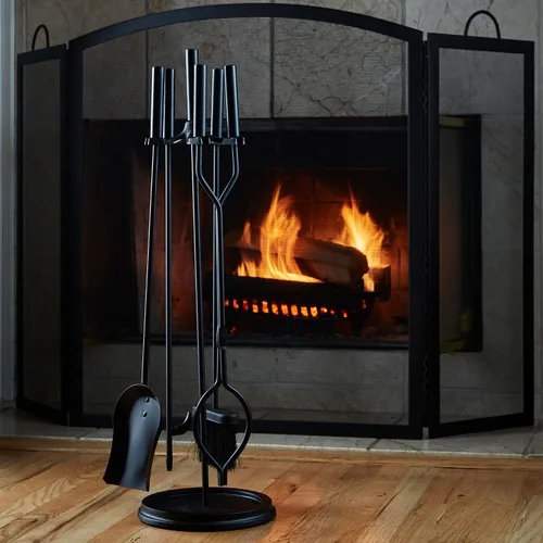 Vista 7 de Uniflame Juego de herramientas de chimenea negra de 5 piezas (F-1070)