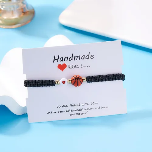 Vista 2 de Pulsera de fútbol, fútbol, baloncesto, béisbol, regalos para mujeres y hombres, regalos de cumpleaños, graduación para amantes del deporte, pulseras