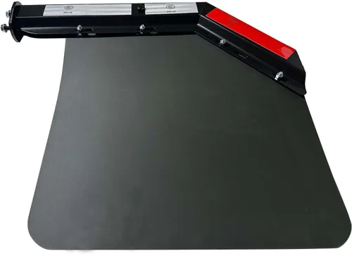 Vista 3 de BST BSSP Juego de 2 Soportes Colgantes de Guardabarros con Resorte Angular Negro y Guardabarros para Semirremolque de Servicio Pesado de 24"x24