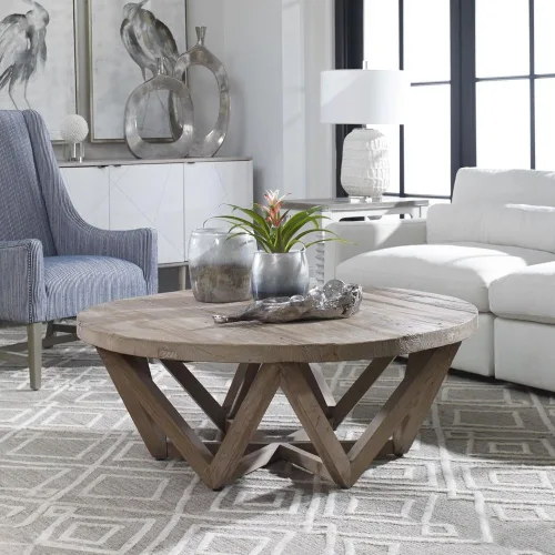 Vista 6 de Uttermost Kendry - Mesa de centro de 48 pulgadas