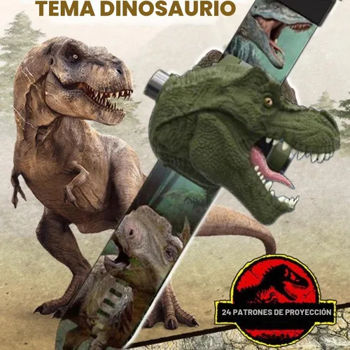 Vista 8 de RAYCHY Reloj Dinosaurio Linterna Proyector Juguetes Patrón Animal Antorcha Juguetes Educativos Regalo