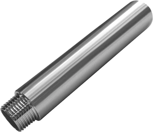 Vista 8 de Beduan Accesorios de tubería de acero inoxidable, 1/2" NPT macho x 1/2" NPT hembra roscada, niple de 2" de longitud de tubería fundida (paquete de 2)