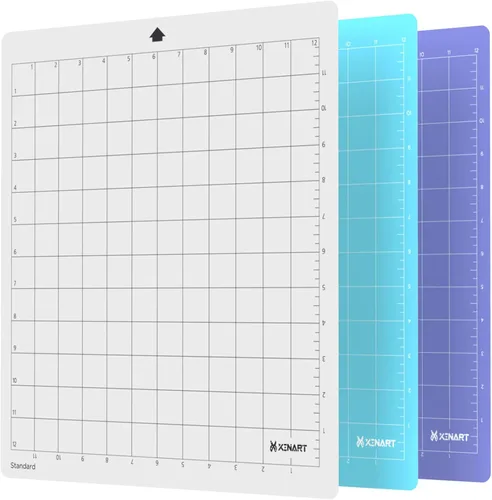 Vista 11 de XINART Alfombrilla de corte para Silhouette Cameo 4/3/2/1 (3 alfombrillas, estándar, ligera, fuerte, 12 x 24 pulgadas), accesorios adhesivos