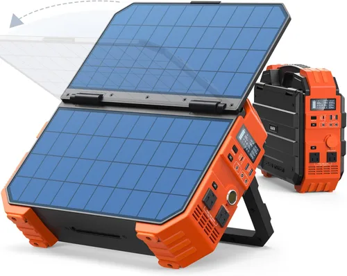 Vista 11 de BLAVOR Estación de energía portátil de 1600 W (pico 3200 W), panel solar integrado, batería LiFePO4 de 1024 Wh, carga rápida USB-C de 100 W