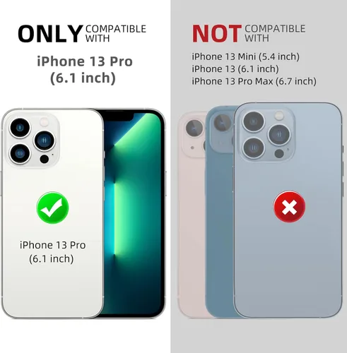 Vista 2 de Beasyjoy - Funda resistente al agua para iPhone 13 Pro, cubierta protectora de cuerpo completo con protector de pantalla integrado, funda de metal