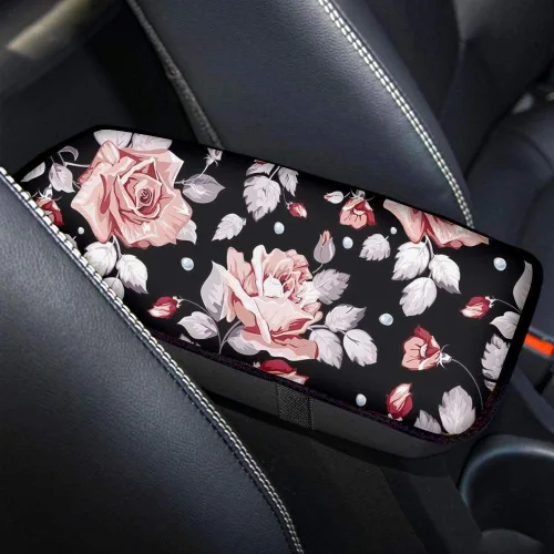 Vista 20 de Accesorios interiores de lunares Funda protectora universal para reposabrazos de consola central Protector de vehículo suave y cómodo