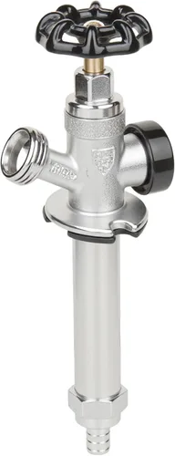 Vista 2 de WHK Sillcock antisifón de 4 pulgadas PEX B x 3/4 pulgadas, a prueba de escarchas, babero para grifo al aire libre con disyuntor de vacío, conexión