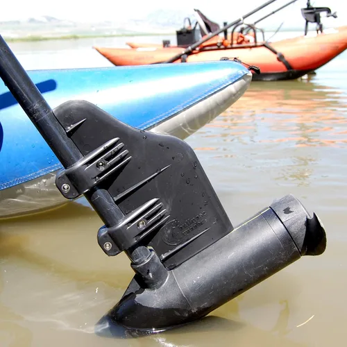 Vista 4 de Bullnose timón Kit de sobre timón para abrazadera para 24 – 55 Thrust Trolling Motors: accesorio para lanchas de pedales, pontones, kayaks, o canoas