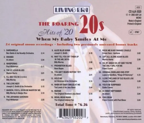 Vista 2 de The Roaring 20's Hits of '20 When My Baby Smiles at Me