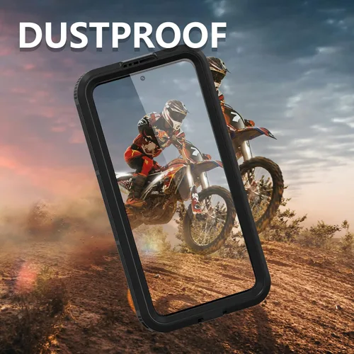 Vista 9 de Samsung Galaxy S23 - Funda impermeable a prueba de caídas, Galaxy S23 de cuerpo completo, funda totalmente sellada con protector de pantalla
