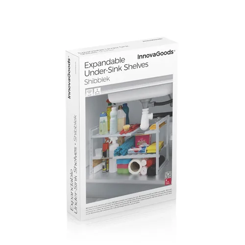 Vista 12 de Estantería Extensible para Fregadero Shibblek InnovaGoods 2 Estantes