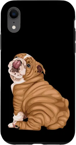 Vista 25 de Funny Puppy Art Illustration English Bulldog Owner Case para iPhone 17