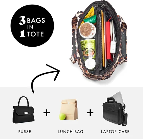 Vista 2 de Fit & Fresh Bolsa aislante 2 en 1 para almuerzo y viaje