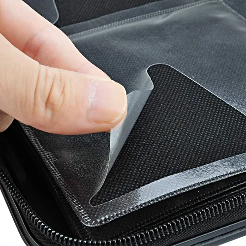 Vista 8 de Funda para CD, billetera resistente de capacidad para 72 personas, soporte para DVD para automóvil, carcasa rígida resistente, soporte para disco