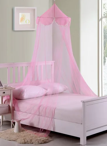 Vista 4 de Cotton Loft Pom - Toldo de cama plegable para niños, tamaño único, color blanco