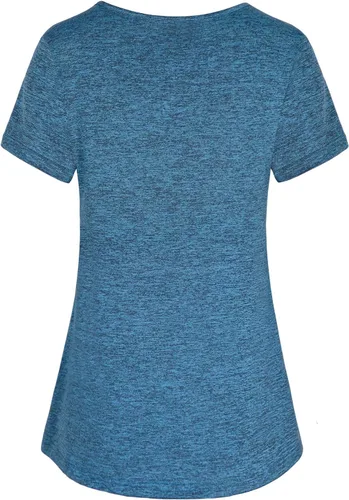 Vista 2 de MISS FORTUNE Tops de yoga de secado rápido para mujer 1-azul 2