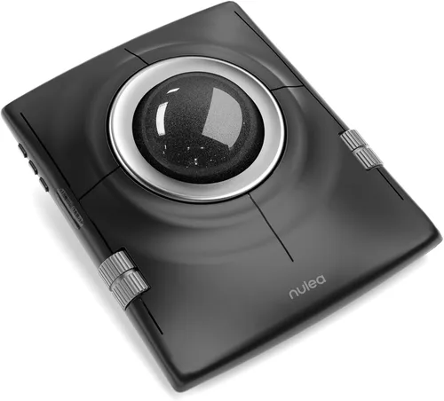 Vista 11 de Nulea M512 ratón inalámbrico Trackball, Trackball ergonómico de 55mm, DPI ajustable para control preciso, Compatible con mano izquierda o derecha