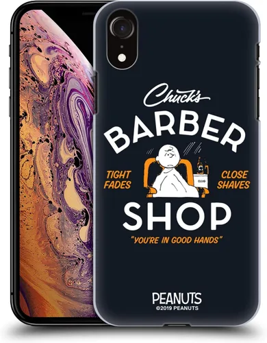 Vista 46 de Head Case Designs Carcasa rígida con licencia oficial de Peanuts Charlie Brown Chuck Barber Shop compatible con Apple iPhone 7/8/SE 2020 y 2022