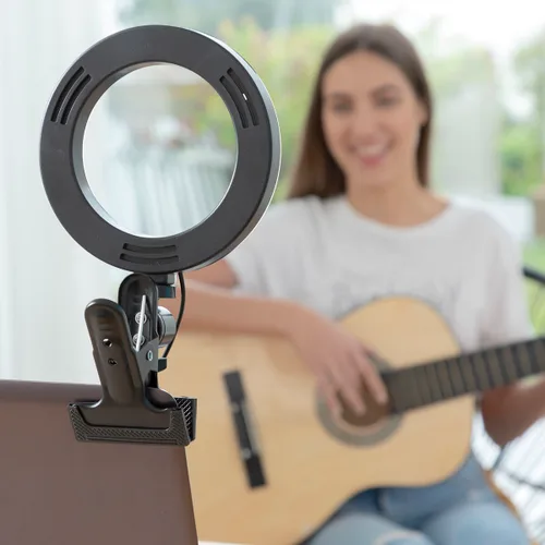 Vista 13 de Aro de Luz Selfie con Pinza de Soporte Lumahoop InnovaGoods