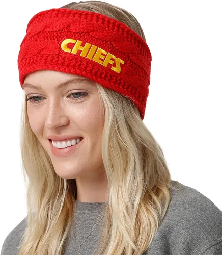 Vista 99 de FOCO Diadema de moda para mujer con logotipo de equipo de la NFL Gradiente impreso.