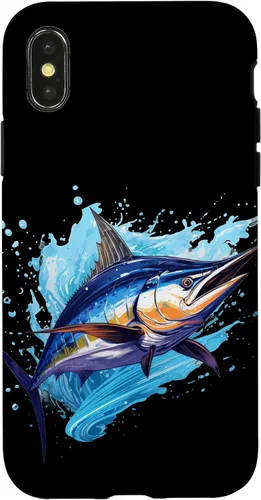 Vista 5 de Funda para iPhone 12 Pro Max con peces marinos para amantes de los pescadores y Marlin