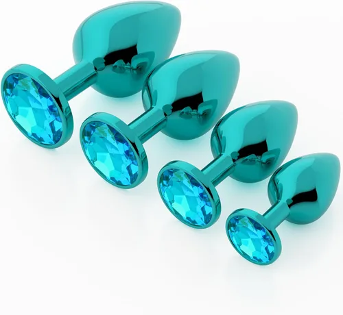 Vista 21 de Vikkiy Anal Plug Beginner Set, 4 PCS Stainless Steel Butt Plug Kit